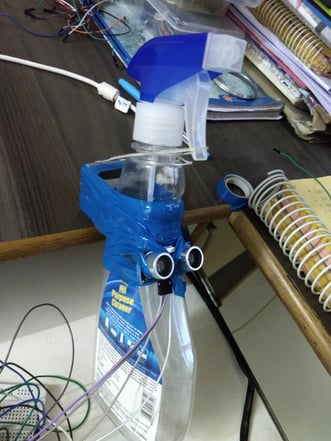 Sanitizer Bottle With UltraSonic Sensor