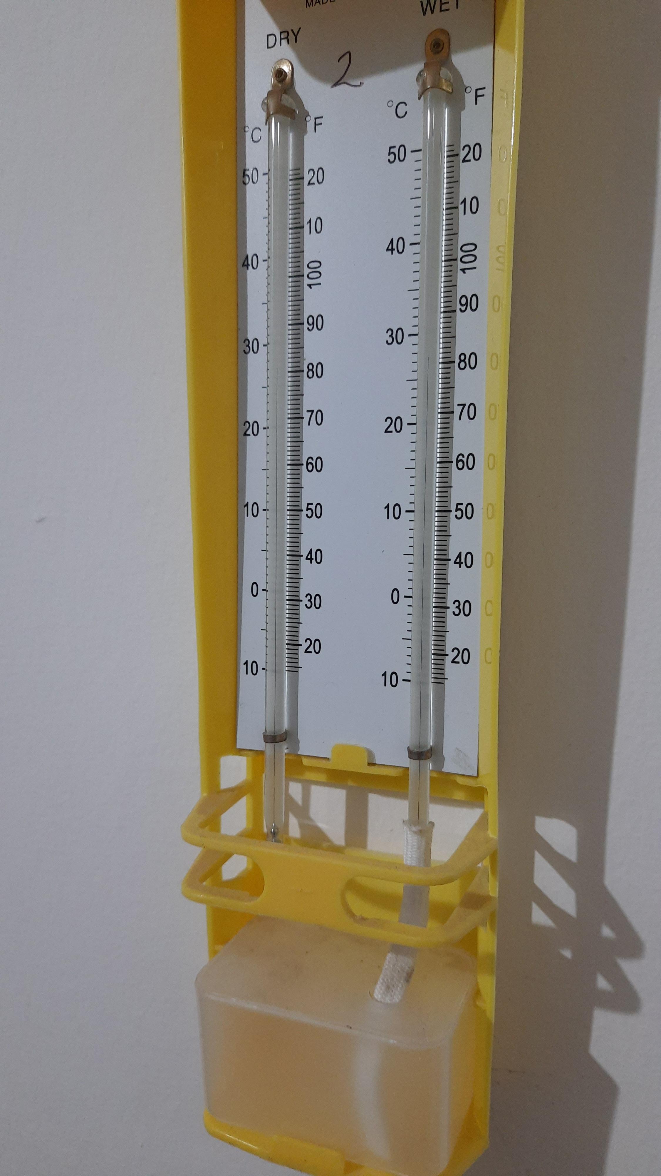 This happens in pharmaceutical companies which use Wet and Dry bulb